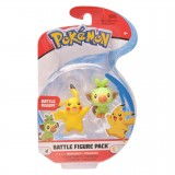 BONECO POKEMON BATTLE FIGURE PACK - GROOKEY & PIKACHU (6251)