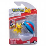 BONECO POKMON CLIP 'N' GO POKEBALL - PIKACHU (42468)