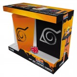 ABYSTYLE NARUTO SHIPPUDEN GIFT SET - COPO / CADERNO / BROCHE KONOHA (78128)