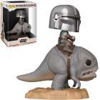 Funko Pop Star Wars The Mandalorian Deluxe - The Mandalorian On Blurrg  358