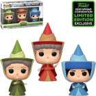 Funko Pop Disney Sleeping Beauty Exclusive Eccc 2020 - Fauna, Flora And Merryweather (3 Pack)