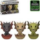 Funko Pop Game Of Thrones Exclusive Eccc 2020 - Drogon, Viserion & Rhaegal (3 Pack)