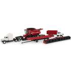 Set de Colheita Ertl Case Ih - Axial-flow 9250 With With Trucks - Escala 1/64