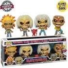 Funko Pop Rocks Iron Maiden Exclusive - Eddie 4 Pack (glow In The Dark)