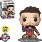 FUNKO POP MARVEL AVENGERS ENDGAME EXCLUSIVE - IRON MAN (I AM IRON MAN) 580 (METALLIC AND GLOWS IN THE DARK)