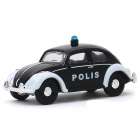 Carro Greenlight Club V-dub - Volkswagen Beetle Classic Police - Escala 1/64 (29980-f)