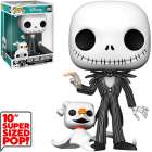 Funko Pop Disney Nbc - Jack Skellington With Zero 809 (super Sized 10