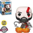 Funko Pop Games Playstation God Of War Exclusive - Kratos Blades Of Chaos 154 (glows In The Dark)