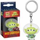 Chaveiro Funko Pocket Pop Keychain Disney Alien Remix Exclusive - Buzz Lightyear (glow In The Dark)