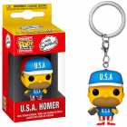 Chaveiro Funko Pocket Pop Keychain The Simpsons - U.s.a Homer