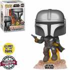 Funko Pop Star Wars The Mandalorian Exclusive - The Mandalorian 408 (glows In The Dark)