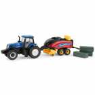 TRATOR ERTL - NEW HOLLAND T8.380 WITH BIG BALER - ESCALA 1/64 (13948)