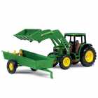 Trator Tomy Ertl - John Deere 6210 With Loader Manure And Spreader - Escala 1/32