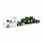 Caminho Tomy - John Deere Remorque With 2 Tractors - Escala 1/64 (47006p8)