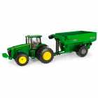 Trator Ertl Replica Play - John Deere Trator 8260r W/frontier Grain Cart - Escala 1/32