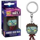 Chaveiro Funko Pocket Pop Keychain Marvel What If...? - Zombie Iron Man