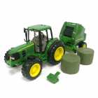 Trator Ertl Big Farm - John Deere Tractor And Round Baler - Escala 1/16 (46180)