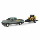 Caminhonete Ertl - John Deere Pickup With Skid Steer Loader 46351cp (37656)