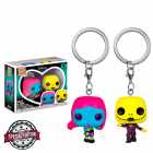 Chaveiro Funko Pop Keychain Disney The Nightmare Before Christmas Blacklight - Sally & Jack