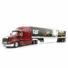 Caminho Diecast Masters - Peterbilt 579 Truck With Cat Mural Trailer - Escala 1/50 (85665)