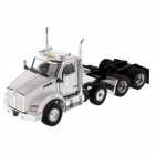 CAMINHO DIECAST MASTERS - KENWORTH T880 SBFA DAYCAB PUSHER-AXLE TANDEM TRACTOR BRANCO - ESCALA 1/50 (71058)