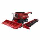 COLHEITADEIRA ERTL - BIG FARM CASE IH 8240 WITH GRAIN & CORN HEADS - ESCALA 1/16 (47391)