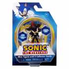 Boneco Sega Sonic The Hedgehog Mini Figure - Shadow & 2 Collector Cards (7066)