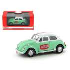Carro Coca Cola Volkswagen Beetle 1966 Escala 1/43 - Verde
