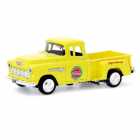 CARRO COCA COLA CHEVY PICKUP STEPSIDE 1955 ESCALA 1/43 - AMARELO