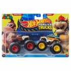 Hot Wheels Monster Trucks 2-pack - Super Mario: Bowser & Donkey Kong (jcc73)