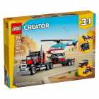 Lego Creator 3-in-1 Flatbed Truck With Helicopter 31146