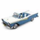 CARRO SUN STAR - 1957 FAIRLANE 500 SKYLINER CABRIOLET - AZUL - ESCALA 1:18