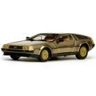 CARRO SUN STAR DE LOREAN DMC 12-INOX 1981 ESCALA 1/18 - DOURADO