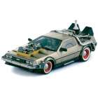 Carro Sun Star de Lorean Back/future Iii Inox Escala 1/18 - Dourado