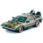 CARRO SUN STAR DE LOREAN BACK/FUTURE III INOX ESCALA 1/18 - DOURADO