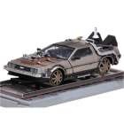 CARRO SUN STAR DE LOREAN BACK/FUT.II INOX TRILHO ESCALA 1/18 - DOURADO