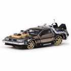 CARRO VITESSE DE LOREAN DMC 12 BACK TO THE FUTURE III TRILHO ESCALA 1/43 - CINZA