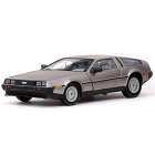 Carro Sun Star de Lorean Dmc 12 Coupe Inox 1981 Escala 1/18 - Prata