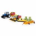 Miniaturas Ertl New Holland Farm Toy Haying Set - Escala 1/64 (13993)