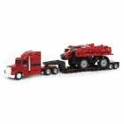 Caminho Ertl Case Ih Semi Lowboy Trailer & Pulverizador Patriot 4350 - Escala 1/64 (44379)