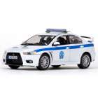 Carro Vitesse Mitsubishi Lancer Evo X Greece Pol Escala 1/43 - Branco
