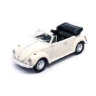 Carro Lucky Volkswagen Beetle Top Open 1972 Escala 1/43 - Bege