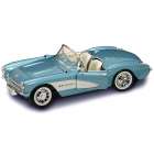 Carro Lucky Chevrolet Corvette 1957 Escala 1/24 - Azul Metlico