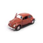 Carro Lucky Volkswagen Beetle 1967 Escala 1/24 - Marrom