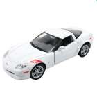 Carro Lucky Corvette Z06 Escala 1/24 - Branco