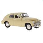 Carro Lucky Gaz-m20 Pobeda Escala 1/24 - Marrom e Creme