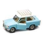 Carro Lucky Trabant 601 With Rack Escala 1/24 - Azul Claro