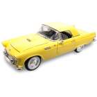 Carro Lucky Ford Thunderbird 1955 Escala 1/18 - Amarelo