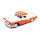Carro Lucky Ford Ranchero 1957 Escala 1/18 - Laranja e Branco