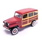 Carro Lucky Willys Jeep Staton Wagon 1955 Escala 1/18 - Bordo